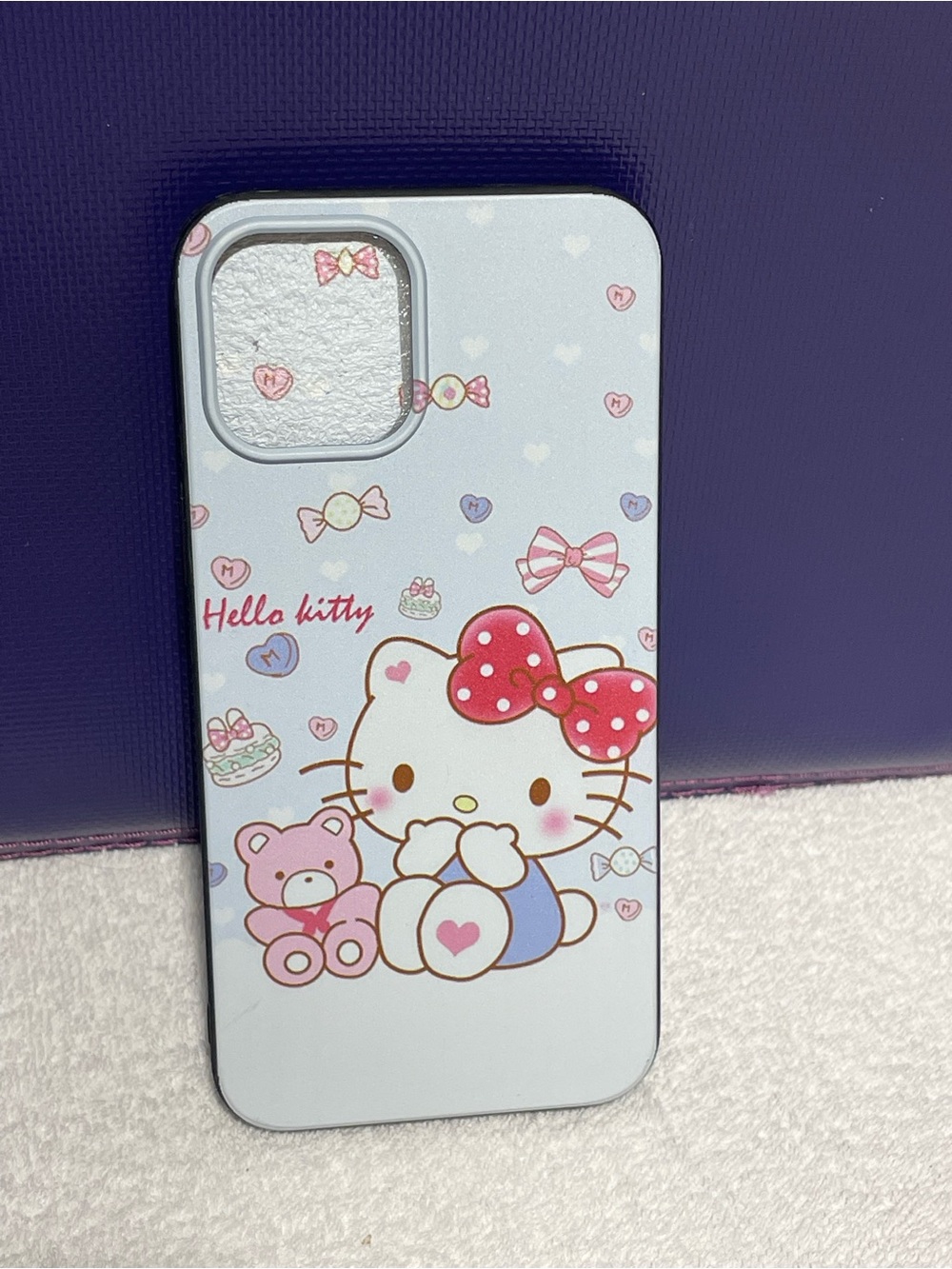 Sanrio Hello Kitty White & Pink Polka Dot Bow Phone Case iPhone 17